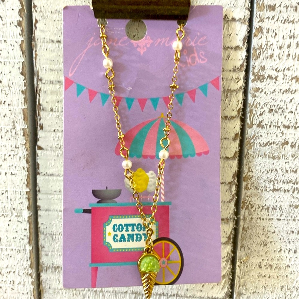 Cotton Candy Little Girl Necklace